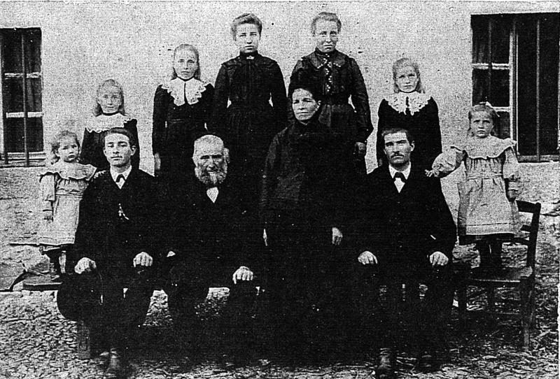 Famille Prat, à Bories, 1905