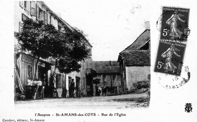 l'Aveyron - St-AMANS-des-COTS - Rue de l'Eglise