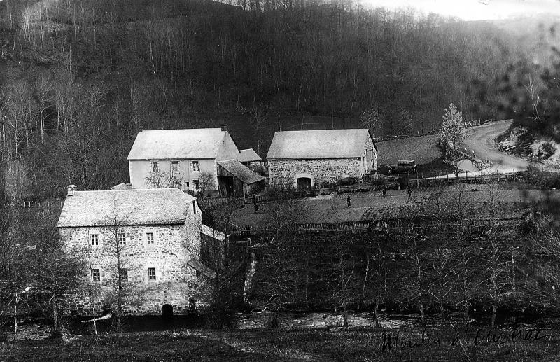 Moulin (molin) hydraulique, à Oustrac, avant 1939