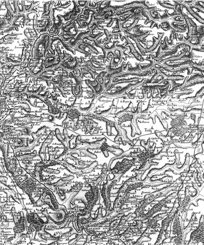 Carte “de Cassini”, XVIIIe siècle