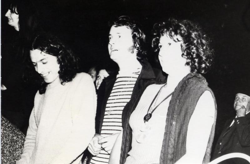  Chanteurs (cantaires) lors de la fête occitane de la Viadène (Viadena), juillet 1974
