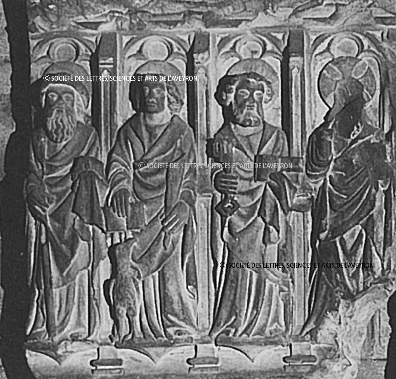 Fragment de bas-reliefs avec représentation du Christ et des apôtres, XVe siècle