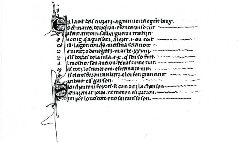 Narration en occitan de la prise de Saint-Antonin Nobleval (82) dans La Cançon de la crosada, 25 juillet 1212