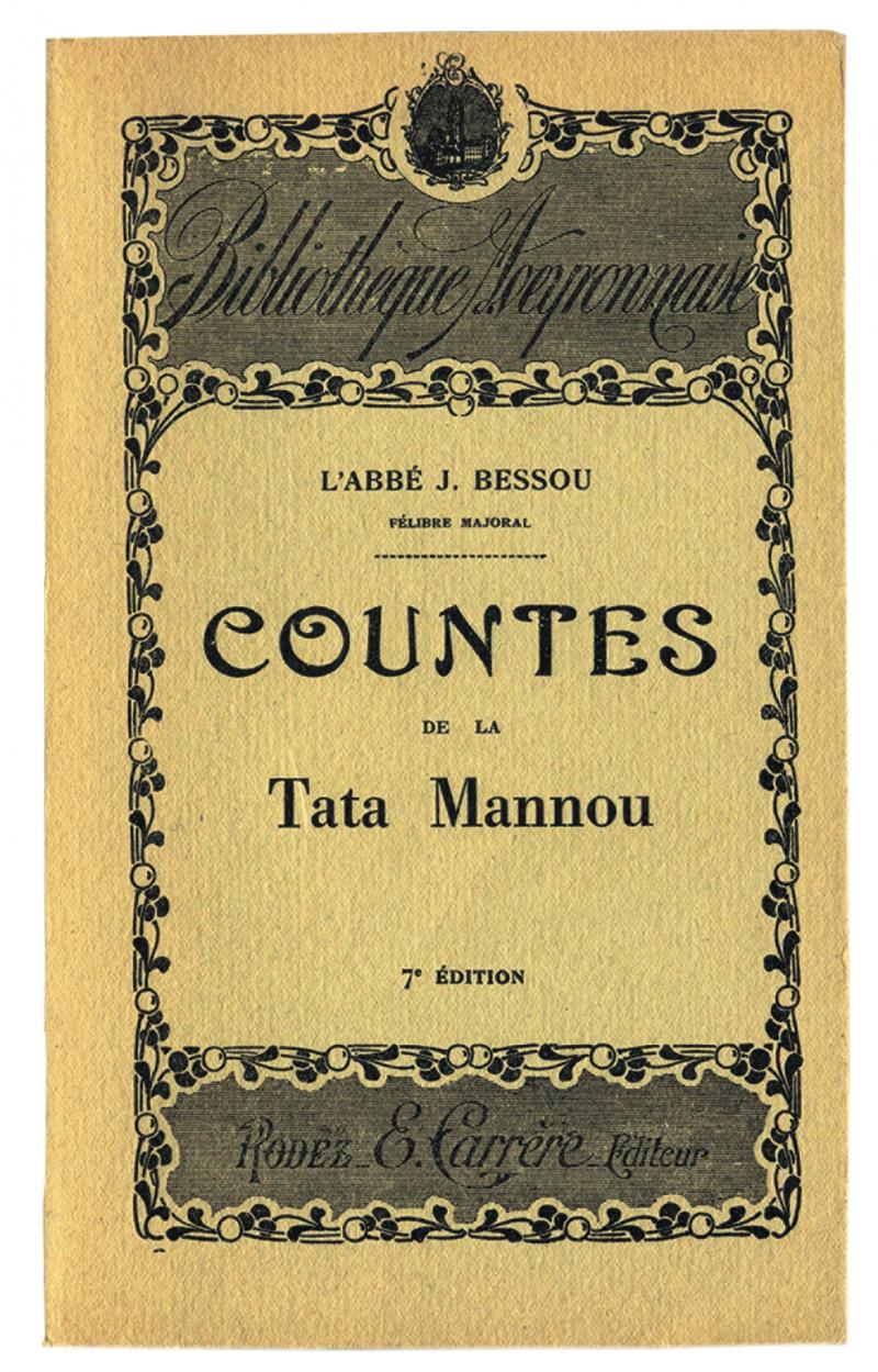 Première de couverture de COUNTES de la Tata Mannou, de l'abbé Justin Bessou (1845-1918)