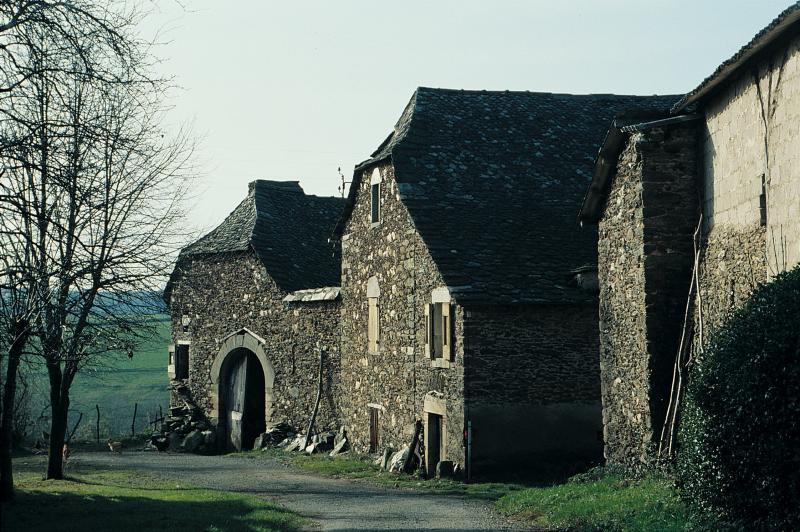 Grange étable (granja estable) et maison (ostal), à La Bastide, décembre 1992