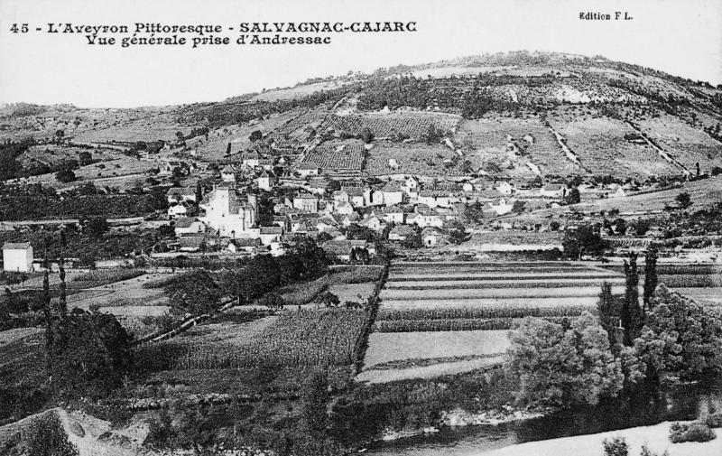 45 - L'Aveyron Pittoresque - SALVAGNAC-CAJARC Vue générale prise d'Andressac