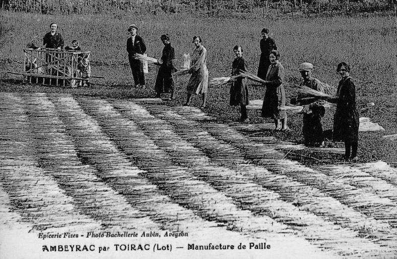 AMBEYRAC par TOIRAC (Lot) - Manufacture de Paille
