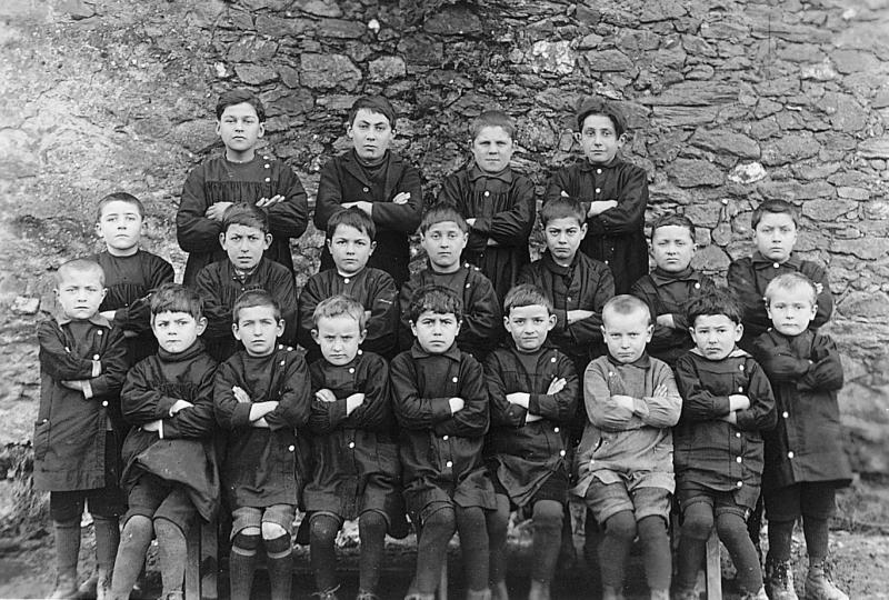 Ecole (escòla) publique des garçons avec Jean Boudou, 8 février 1928